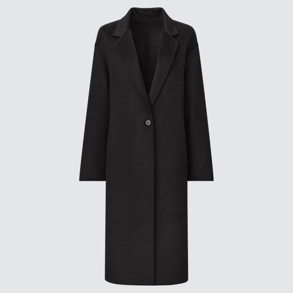 Uniqlo Double Face Chester Long Coat Size XS
